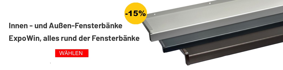 Gezogene Aluminiumfensterbänke mit der 25 mm Nase