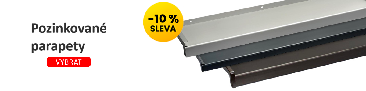 Pozinkované parapety v akci