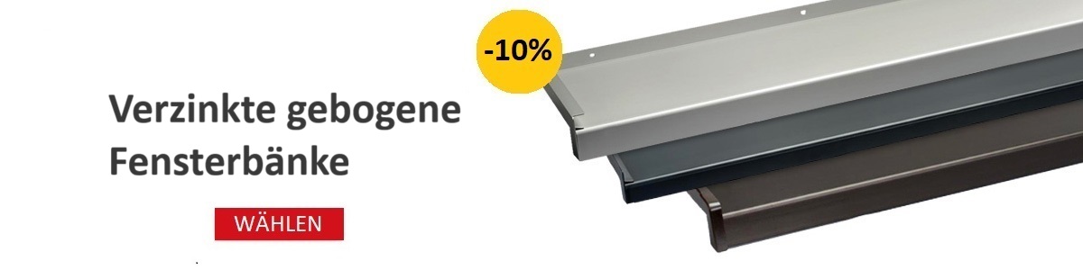 Verzinkte gebogene Fensterbänke ExpoWin -10%