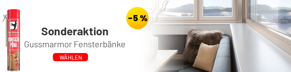 Gussmarmor Fensterbänke Helopal